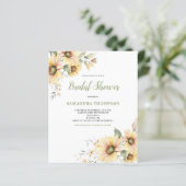 予算フローラ植物花嫁シャワー招待状 (スタンド正面)
