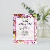 予算フローラ水彩バースデーパーティーの招待 (スタンド正面)