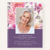 予算フローラ牡丹葬儀記念ゲストブック ノートブック