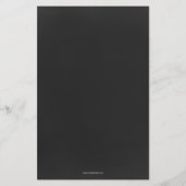 予算フローラ男女兼用ベビーシャワー招待状 (裏面)