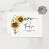 予算フローラ結婚ひまわり ノートカード (正面/裏面インサイチュ)
