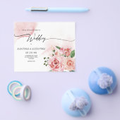 予算フローラ結婚式招待状。フライヤー チラシ (シングル)