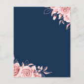 予算フローラ誕生日パーティーバラ金ゴールド&ネイビー チラシ (裏面)