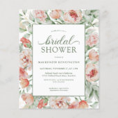 予算フローラ赤面セージグリーンブライダルシャワー (正面)