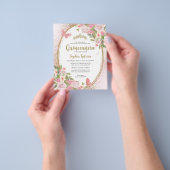 予算フローラ赤面ピンク金ゴールドティアラキンセアニラ チラシ (手)