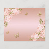 予算フローラ赤面ピンク金ゴールドバタフライミンス (裏面)