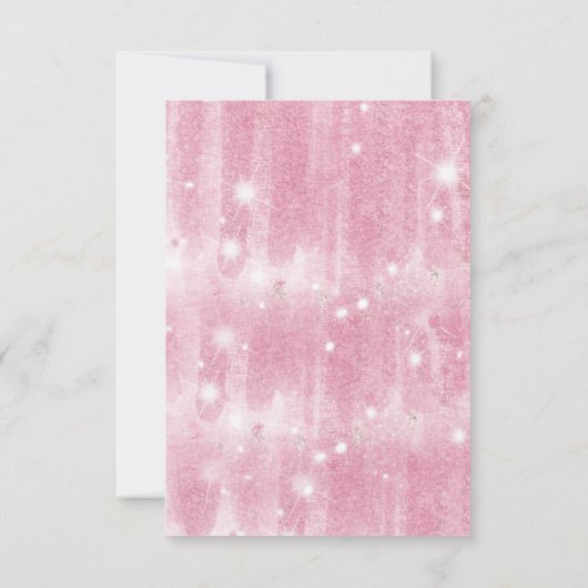 予算フローラ赤面ピンク15th誕生日キンセアニェラ ノートカード (裏面)