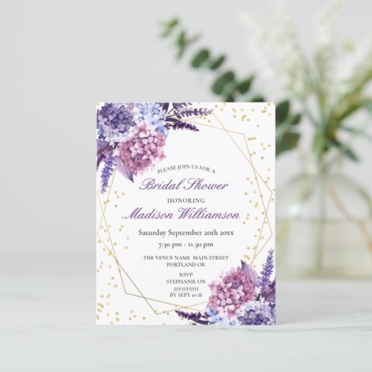 予算フローラ金ゴールド幾何学的ブライダルシャワー (スタンド正面)