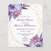 予算フローラ金ゴールド幾何学的ブライダルシャワー (正面)