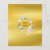 予算フローラ金ゴールド50周年記念招待状 (裏面)