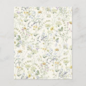 予算フローラ100番目の誕生日招待状 チラシ (裏面)