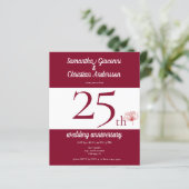 予算フローラ25結婚周年記念招待状 (スタンド正面)
