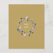 予算フローラ50周年結婚招待状 (裏面)