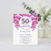 予算フローラ50周年結婚招待状 (スタンド正面)