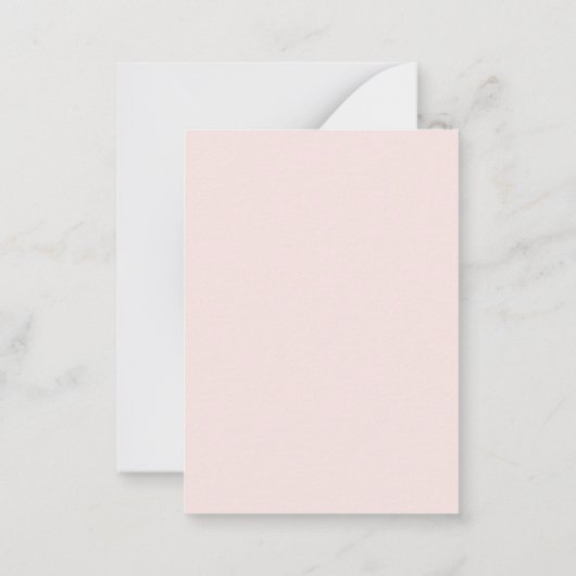 予算フローラ60th誕生日ダスティブルーピンクカード ノートカード (裏面)