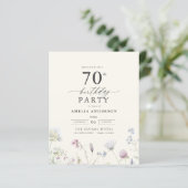 予算フローラ70番目の誕生日招待状 (スタンド正面)