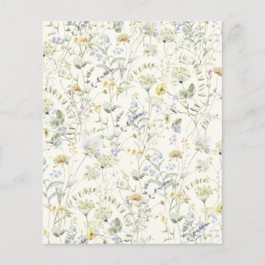 予算フローラ80番目の誕生日招待状 (裏面)