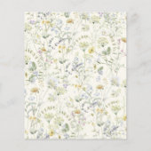 予算フローラ90番目の誕生日招待状 チラシ (裏面)