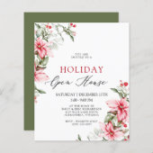 予算フローラ |ホリデーハウスパーティーフライヤー (正面/裏面)