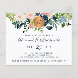 予算フローラbridesmaids brunch招待状 チラシ