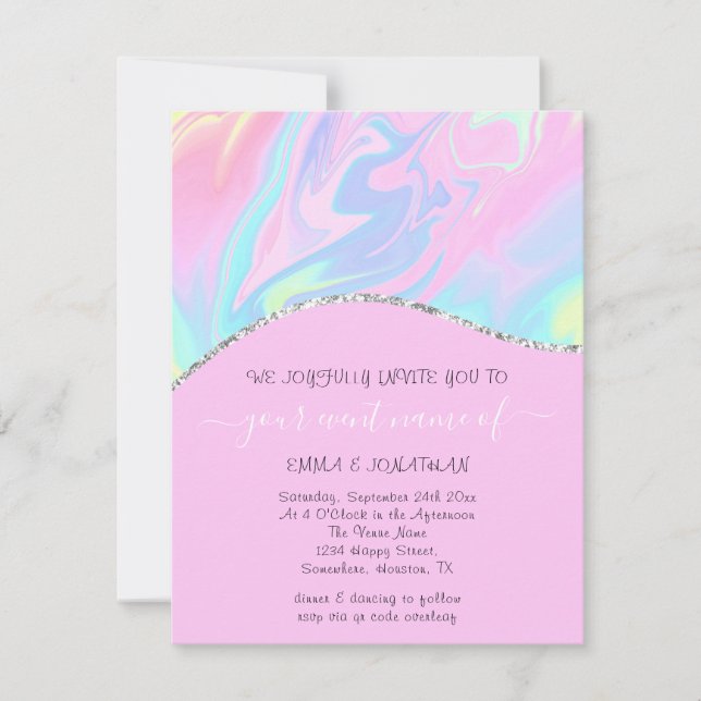 予算フローラQRコードピンキー自筆波 (正面)