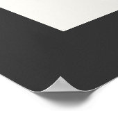 予算ブライダルシャワーのパンパスカードとギフトブラック ポスター (角)