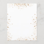 予算ブライダルシャワーの白金ゴールドグリッターバルーン (裏面)