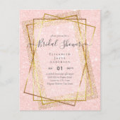 予算ブライダルシャワーグラマー金ゴールドグリッタールックシック (正面)