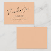 予算ブライダルシャワースクリプト感謝していpeach you ノートカード (正面/裏面)