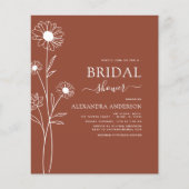 予算ブライダルシャワーテラコッタバーンオレンジ チラシ (正面)