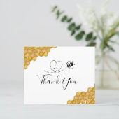 予算ブライダルシャワーハニカムサンキューカード (スタンド正面)