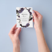 予算ブライダルシャワーハロウィンパープルオータム秋 チラシ (手)