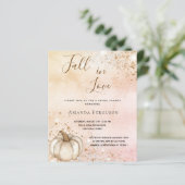 予算ブライダルシャワーバラ金ゴールド素朴なパンプキン秋 (スタンド正面)