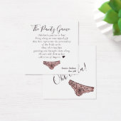予算ブライダルシャワーパンティゲームカード (デスク)