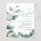 予算ブライダルシャワーユーカリエレガントー招待 (正面)