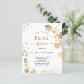 予算ブライダルシャワーユーカリグリッターゴールデン (スタンド正面)