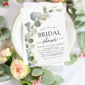予算ブライダルシャワーユーカリ招待状 チラシ