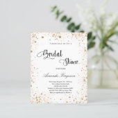 予算ブライダルシャワー白金ゴールドグリッター招待 (スタンド正面)