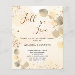 予算ブライダルシャワー秋ゴールデンユーカリ