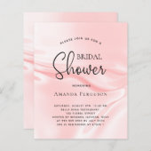 予算ブライダルシャワー赤面ピンクサテンシルク (正面/裏面)