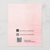 予算ブライダルシャワー赤面フローラソーシャルメディア (裏面)