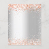 予算ブライダルシャワー銀バラ金ゴールド (裏面)