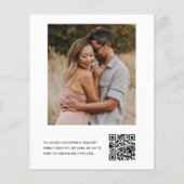 予算ブライダルシャワーQRコードユーカリ緑 (裏面)