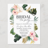予算ブライダルティーパーティーブライダルシャワー招待 (正面)