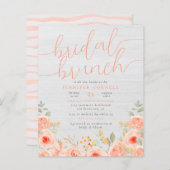 予算ブライダルブランチ |ゴージャスなバラとホワイトウッド (正面/裏面)