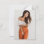 予算ブライダルホームワーパンパスグラスフォト招待 ノートカード (裏面)