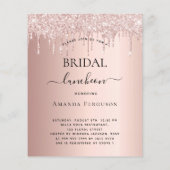 予算ブライダルランチバラ金ゴールドドレスの招待 (裏面)