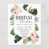 予算ブライダルランチョンブライダルシャワー招待 (正面)