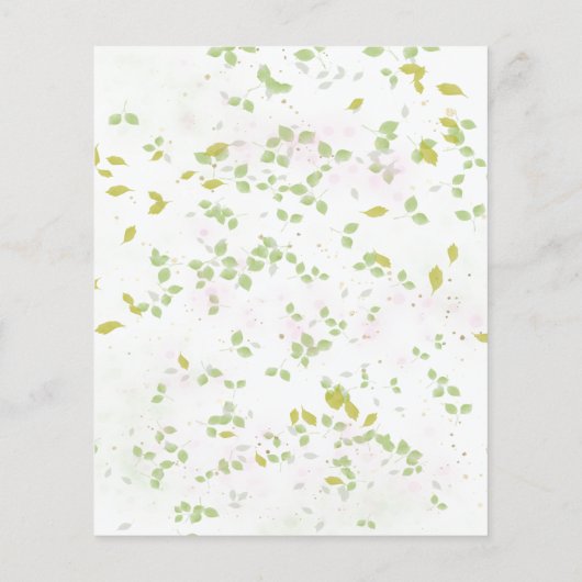 予算ブライダルランチョンブライダルシャワー招待 (裏面)