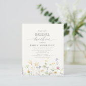 予算ブライダルルンチョンワイルドフラワー招待状 (スタンド正面)